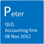 Peter 08 Nov 2012